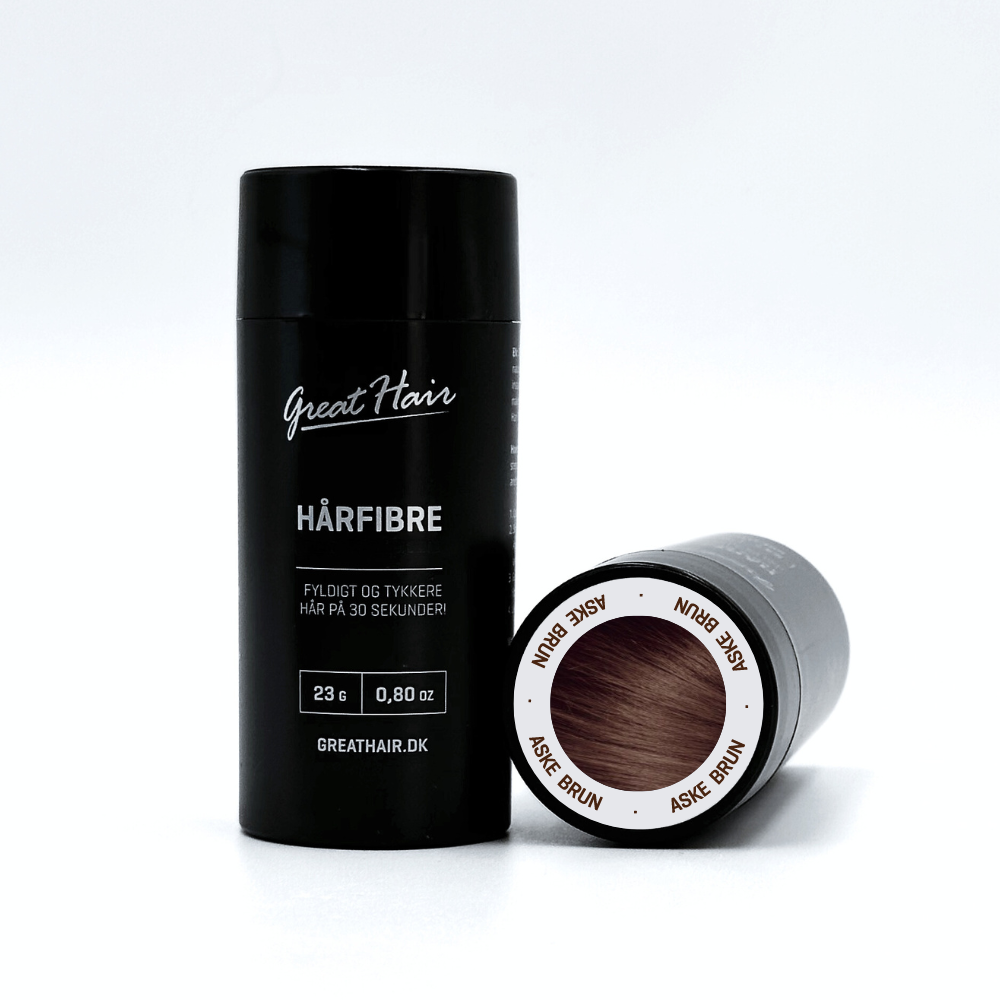 Greathair Hårfibre i Aske Brun 23 gram.