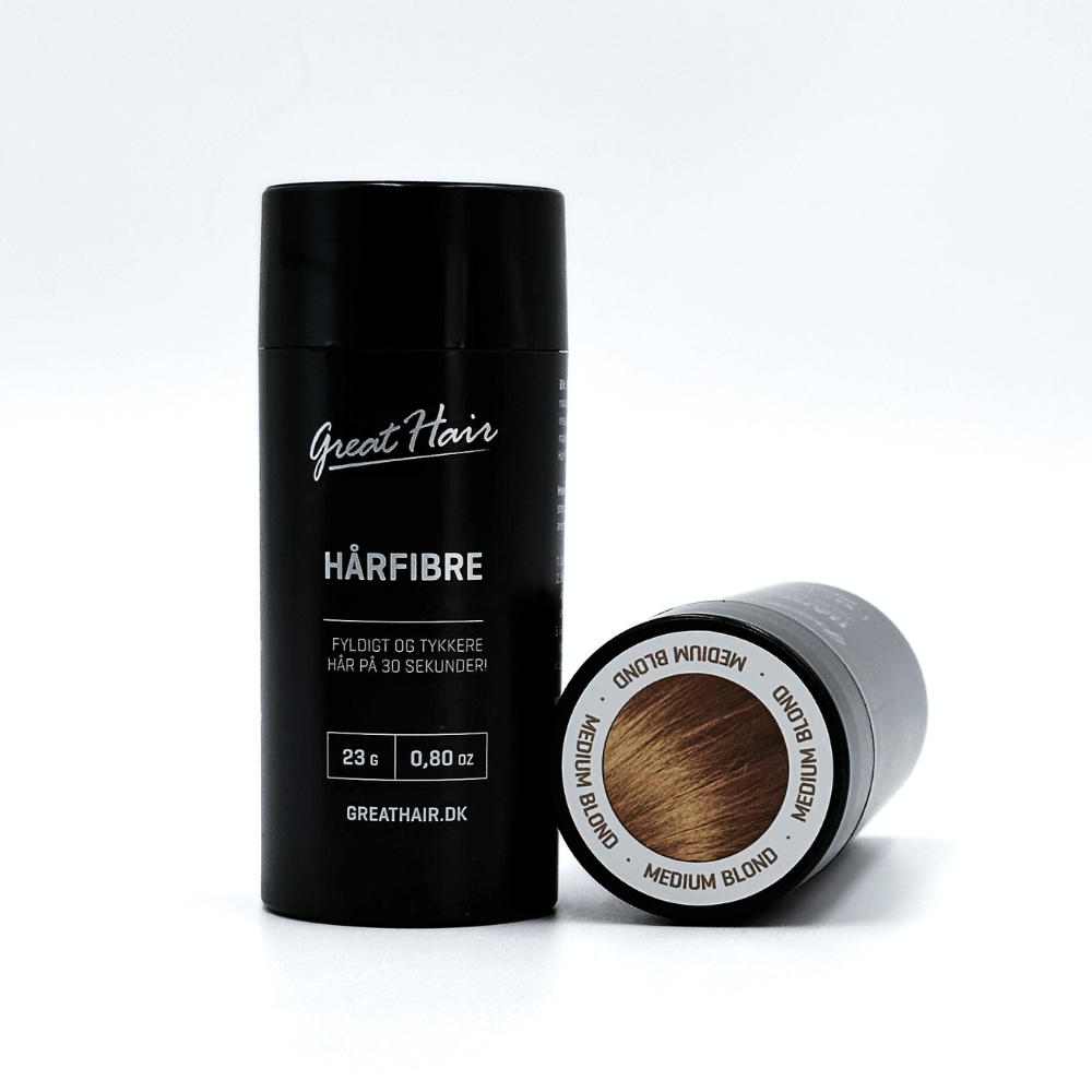 Greathair Hårfibre i Medium Blond 23 gram.