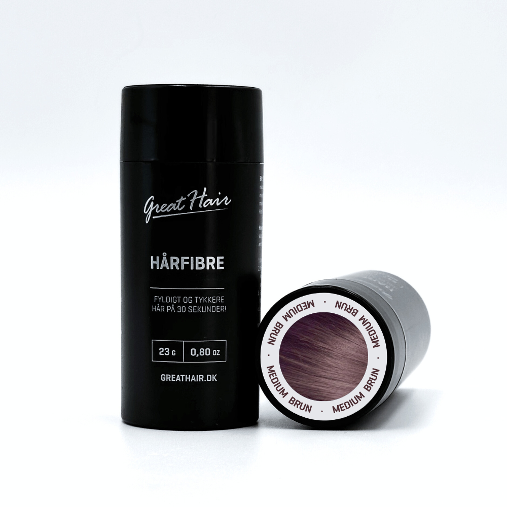 Greathair Hårfibre i Medium Brun 23 gram.