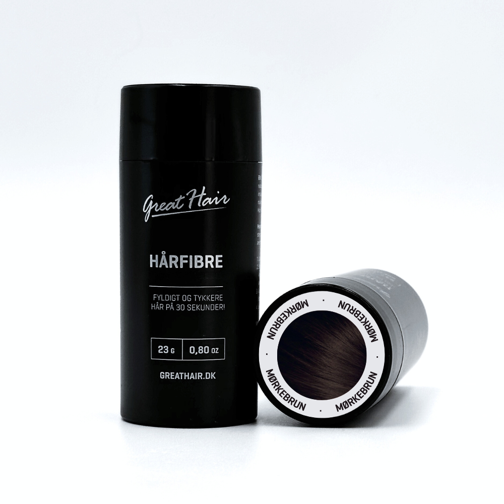 Greathair Hårfibre i Mørkebrun 23 gram.