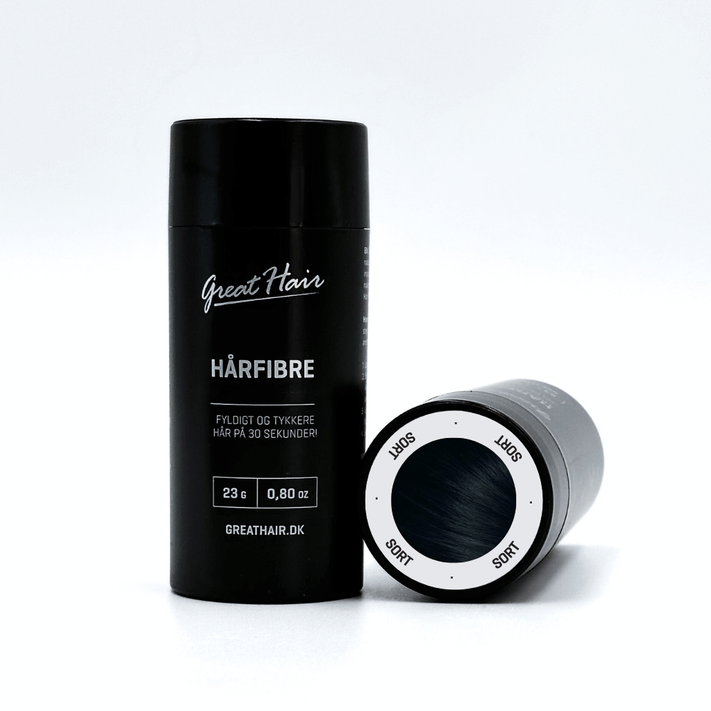 Greathair Hårfibre i Sort 23 gram.